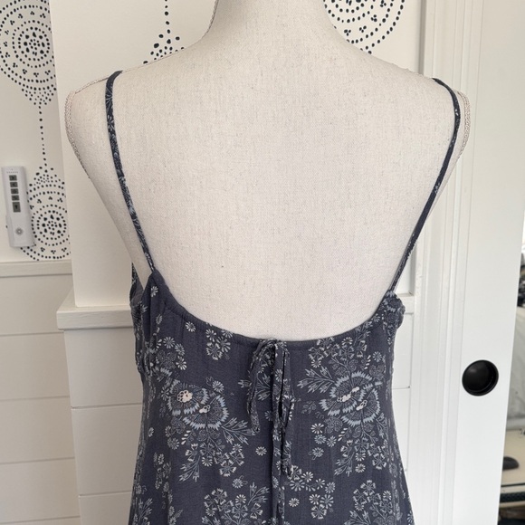 Madewell Blue Floral Midi Dress - Picture 4 of 6